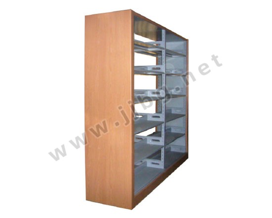 點(diǎn)擊查看商品:高檔六層雙面雙柱鋼木書架